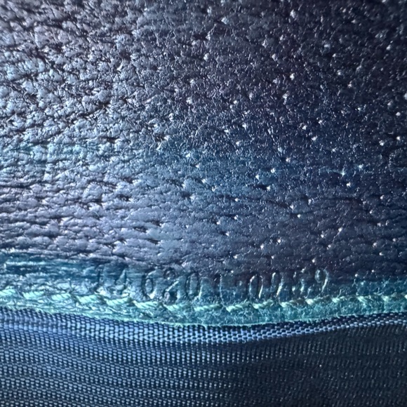 Gucci Vintage Horse-bit Brown Canvas w/ Blue Leather Long Wallet W/ COA & Dustie - Picture 8 of 16